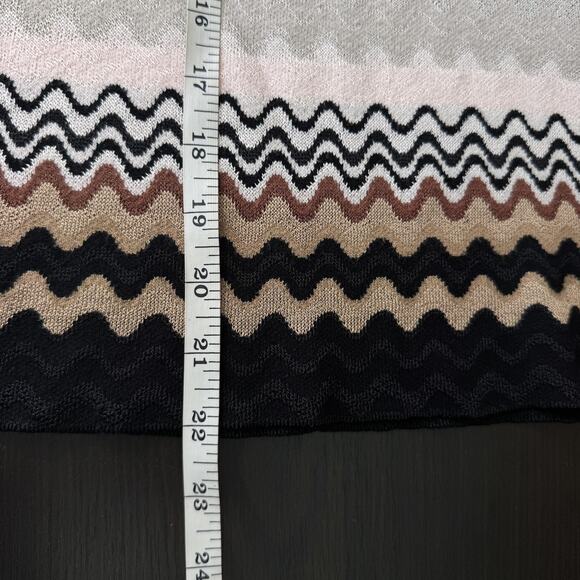 Etcetera Skirt Womens Smal Zig Zag Knit Pencil Pull On Rayon Blend Fall Classic - Picture 10 of 11